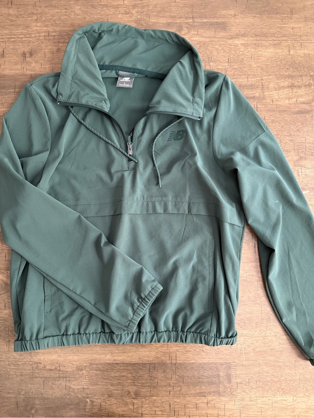 New Balance Women's Forest Green Half-Zip Utility Jacket